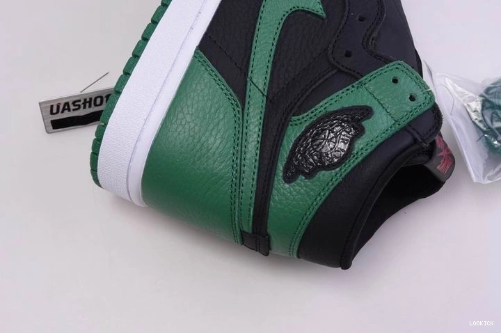Cheap 555088-030 Jordan Pine 1  Black Retro High Green 0519